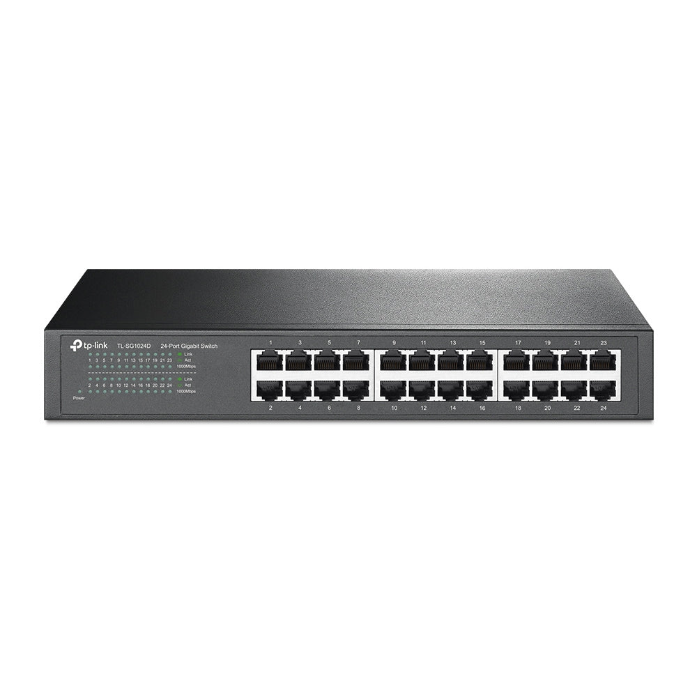 TL-SG1024D - 24 埠 Gigabit 桌上型/機架裝載型交換器 [工廠翻修產品][Remanufactured Products]