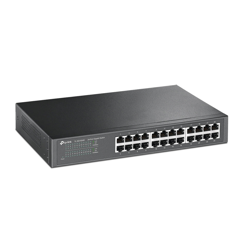 TL-SG1024D - 24 埠 Gigabit 桌上型/機架裝載型交換器 [工廠翻修產品][Remanufactured Products]