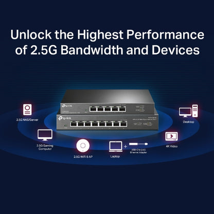 TL-SG108-M2 8 埠 2.5G 桌上型交換器