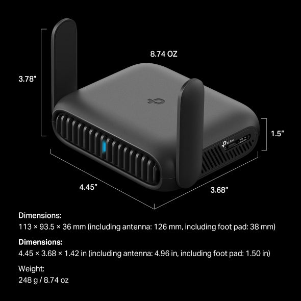 TL-WR3602BE - BE3600 Wi-Fi 7 旅行路由器 Wifi 7 Router (支援2.5G光纖)