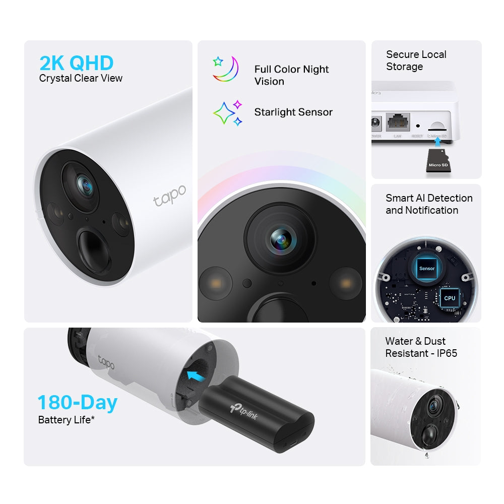 Tapo C420 - 1440P AI防水無線電池攝影機 Wireless WiFi battery Camera