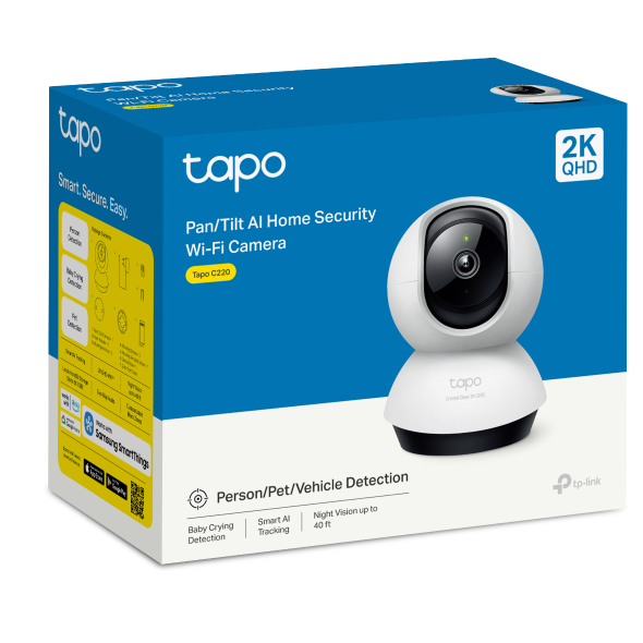 Tapo C220 - 1440P AI 旋轉式 Wi-Fi 攝影機 Pan/Tilt Security Wi-Fi Camera