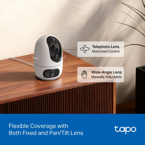 Tapo C245D - 2K 3MP 雙鏡頭旋轉式家居攝影機 Duo Lens Pan/Tilt Security Wi-Fi Camera