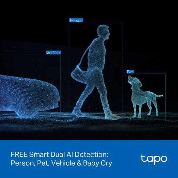 Tapo C245D - 2K 3MP 雙鏡頭旋轉式家居攝影機 Duo Lens Pan/Tilt Security Wi-Fi Camera