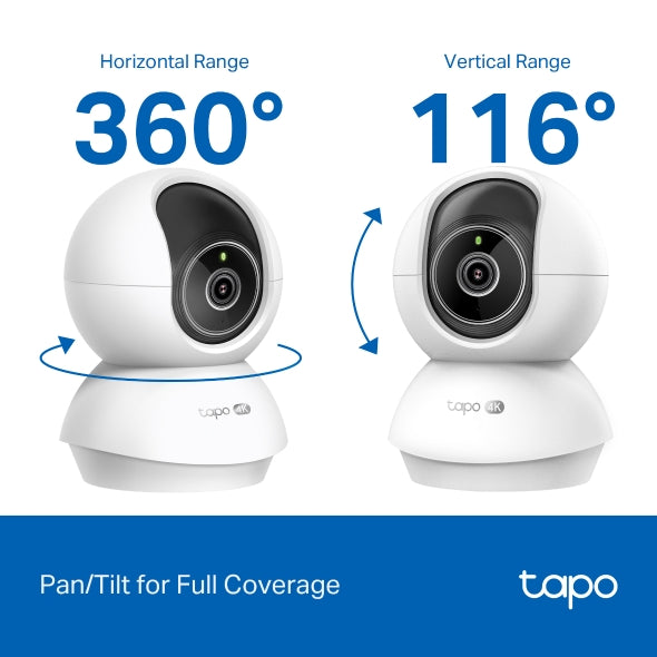 Tapo C250 - 4K 8MP 旋轉式 Wi-Fi 攝影機 Pan/Tilt Security Wi-Fi Camera  (4K / 2160 P) 