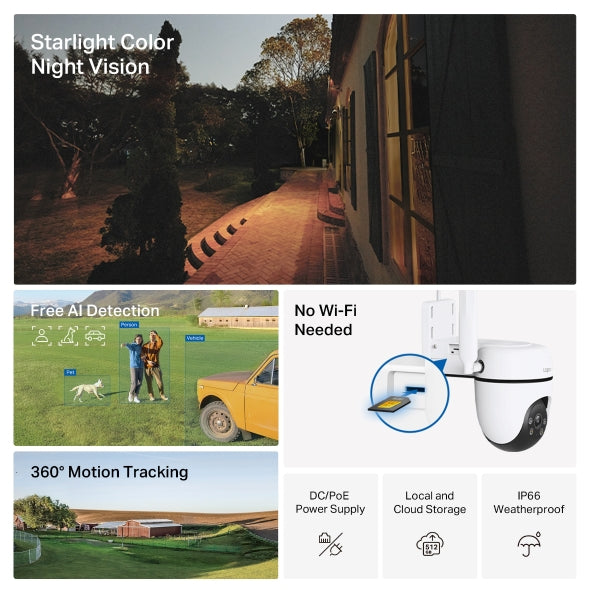 Tapo C501GW - 1080P 戶外旋轉式 4G LTE 攝影機 Pan/Tilt Security Camera  (Outdoor Camera) [工廠翻修產品][Remanufactured Products]