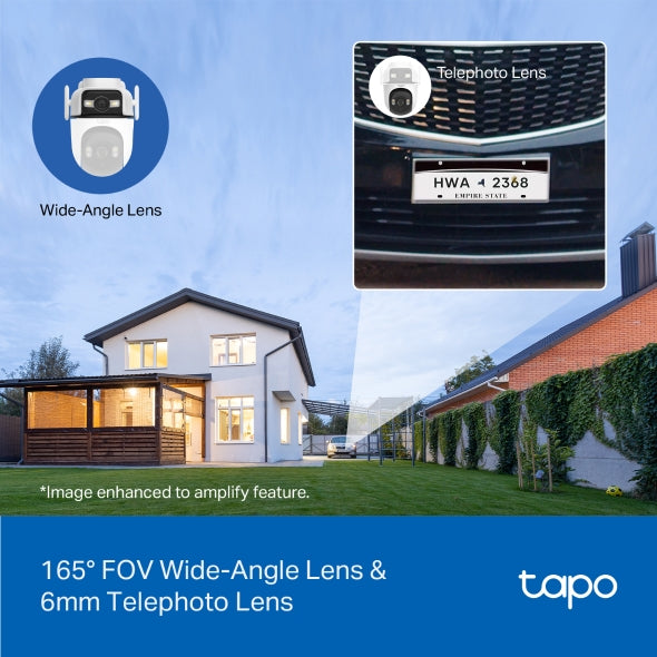Tapo C545D - 2K 3MP 戶外雙鏡頭旋轉式安全攝影機 Duo Lens Pan/Tilt Security Wi-Fi Camera  (Outdoor Camera)
