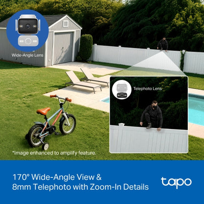 Tapo C575D - 4K 8MP 雙鏡頭旋轉式安全 Wi-Fi 攝影機