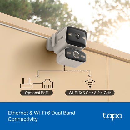 Tapo C575D - 4K 8MP 雙鏡頭旋轉式安全 Wi-Fi 攝影機