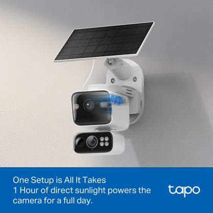 Tapo C645D KIT - 超廣角&可旋轉2K遠攝雙鏡頭全攝影機+太陽能充電板套裝 Duo Lens Pan/Tilt Security Wi-Fi Camera  (Solar-Powered KIT)