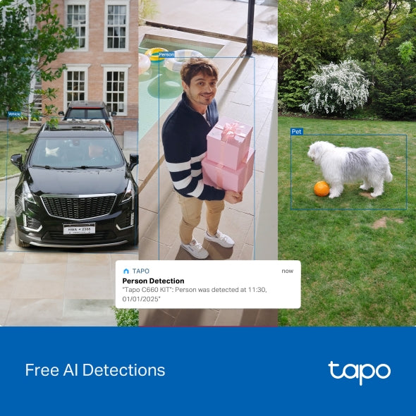 Tapo C660 KIT - 4K 8MP AI 戶外旋轉式 Wi-Fi 防護攝影機 + 太陽能充電板套裝 Pan/Tilt Security Wi-Fi Camera (高清全彩夜視) Battery Camera