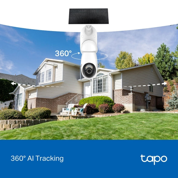 Tapo C660 KIT - 4K 8MP AI 戶外旋轉式 Wi-Fi 防護攝影機 + 太陽能充電板套裝 Pan/Tilt Security Wi-Fi Camera (高清全彩夜視) Battery Camera