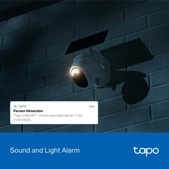 Tapo C660 KIT - 4K 8MP AI 戶外旋轉式 Wi-Fi 防護攝影機 + 太陽能充電板套裝 Pan/Tilt Security Wi-Fi Camera (高清全彩夜視) Battery Camera