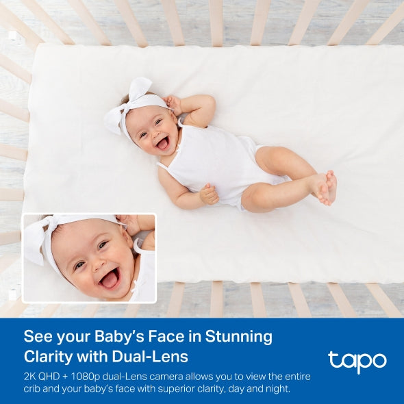 Tapo C840 - 雙鏡頭400萬像素旋轉式AI智能嬰兒攝影機 Pan/Tilt baby care Wi-Fi Monitoring Camera  (嬰兒監視 Baby Cam)
