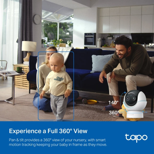 Tapo C840 - 雙鏡頭400萬像素旋轉式AI智能嬰兒攝影機 Pan/Tilt baby care Wi-Fi Monitoring Camera  (嬰兒監視 Baby Cam)