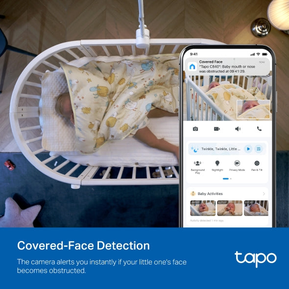 Tapo C840 - 雙鏡頭400萬像素旋轉式AI智能嬰兒攝影機 Pan/Tilt baby care Wi-Fi Monitoring Camera  (嬰兒監視 Baby Cam)