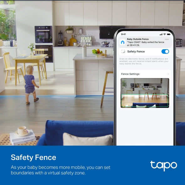 Tapo C840 - 雙鏡頭400萬像素旋轉式AI智能嬰兒攝影機 Pan/Tilt baby care Wi-Fi Monitoring Camera  (嬰兒監視 Baby Cam)