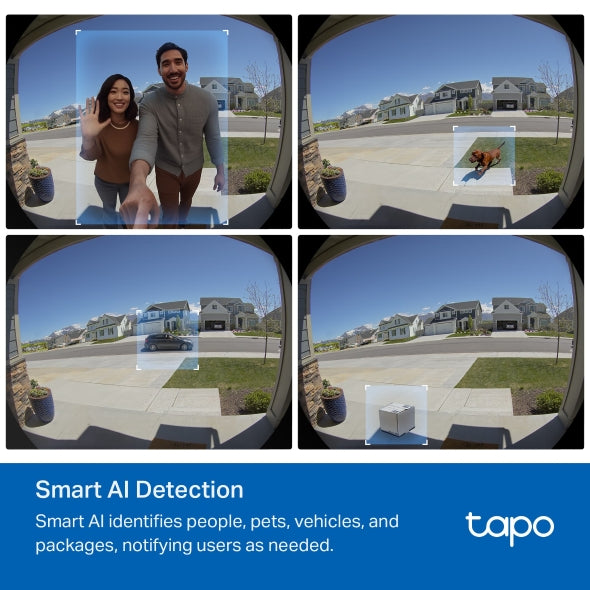 Tapo D235 - 2K 智能視像門鈴攝影機 (IP66) Smart Wireless Security Video Doorbell (SD Card及雲端儲存)(夜視全彩)