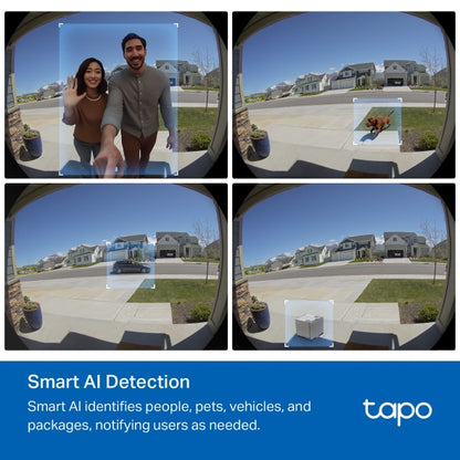 Tapo D235 - 2K 智能視像門鈴攝影機 (IP66) Smart Wireless Security Video Doorbell (SD Card及雲端儲存)(夜視全彩)