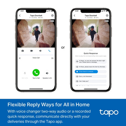 Tapo D235 - 2K 智能視像門鈴攝影機 (IP66) Smart Wireless Security Video Doorbell (SD Card及雲端儲存)(夜視全彩)