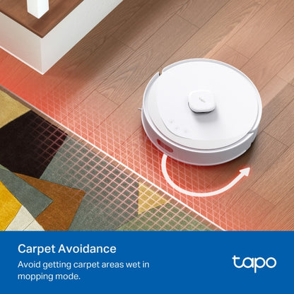 Tapo RV30 Max Plus White - 5300Pa 超強吸力掃拖機器人 + 智能集塵箱底座   (LiDAR+IMU雙導航系統) (Tapo IQ+ 智慧清潔™)
