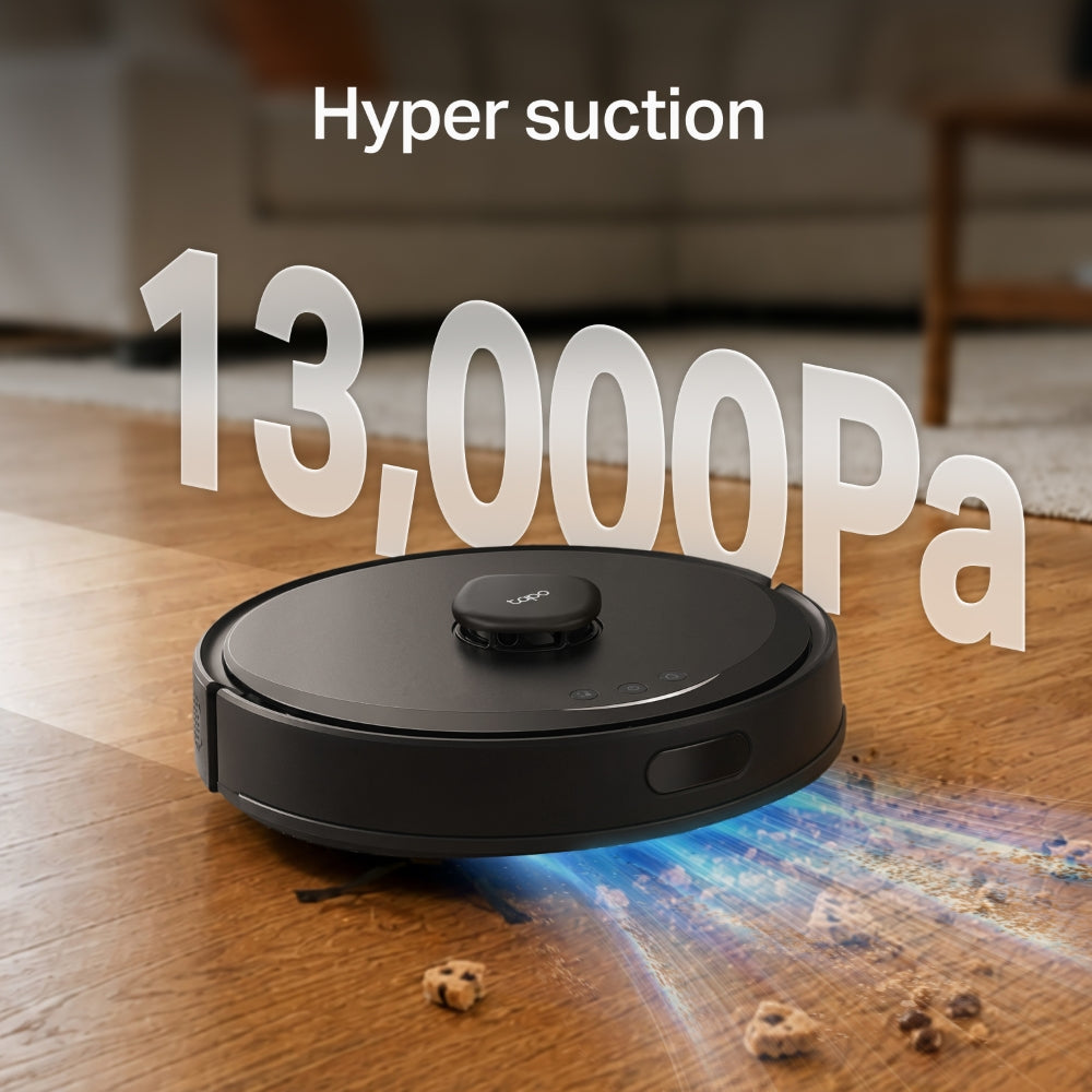Tapo RV30 Max Plus Gen2 - 超強吸力掃拖機器人 + 智能自動集塵箱底座 (13,000Pa吸力風扇) (100% 防纏繞系統)