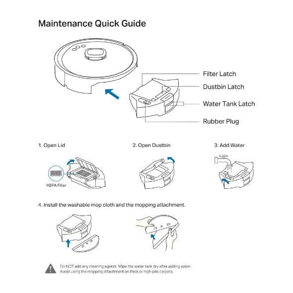 Tapo RVA500 - 掃拖機械人 2-in-1 集塵箱 & 水箱