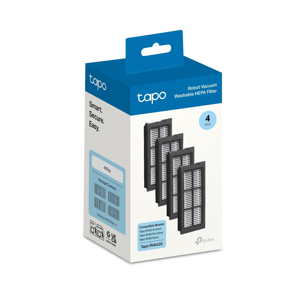 Tapo RVA520 - 掃拖機械人 HEPA濾網配件 (可清水洗) (適用 Tapo RV50 Pro Omni、Tapo RV50 Omni)