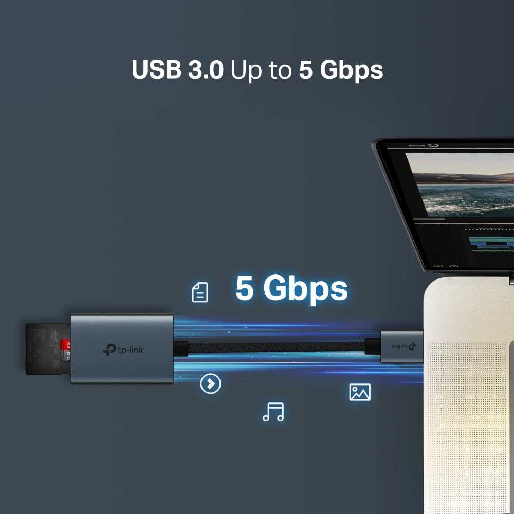 UA430 - USB 3.0 Type-A to SD & microSD 3.0 讀卡器 Card Reader (雙卡同時讀取/寫入)