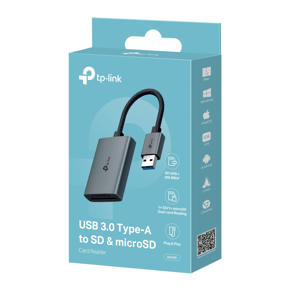 UA430 - USB 3.0 Type-A to SD & microSD 3.0 讀卡器 Card Reader (雙卡同時讀取/寫入)