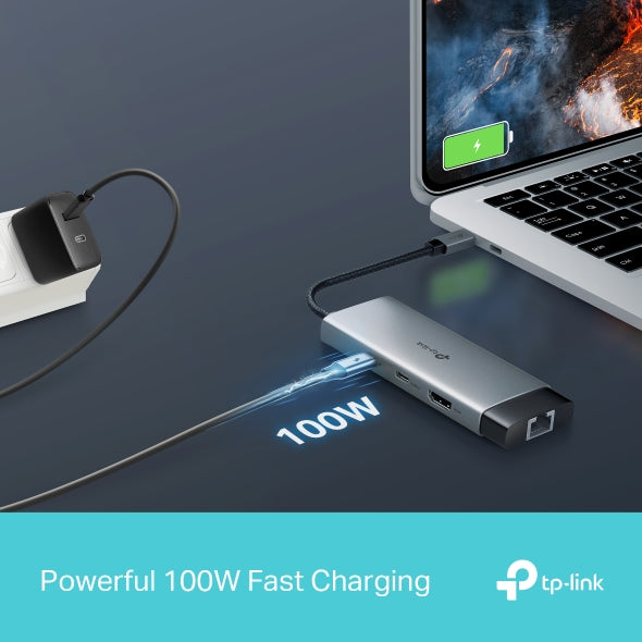 UH6120C - USB Type-C 6 in 1 集線器 High Speed 6 in 1 Hubs / Adapter (100W快速充電埠)