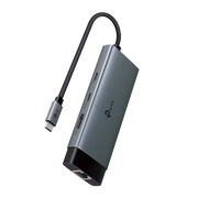 UH6120C - USB Type-C 6 in 1 集線器 High Speed 6 in 1 Hubs / Adapter (100W快速充電埠)