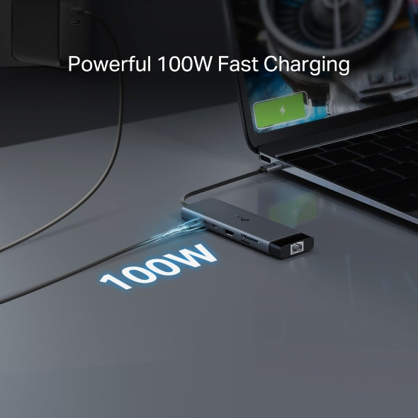 UH9120C - USB Type-C 9 in 1 集線器 High Speed 9 in 1 Hubs / Adapter (100W快速充電埠)