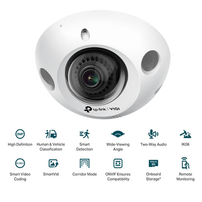 VIGI C230I Mini - 3MP 紅外線 Mini 球型網路攝影機