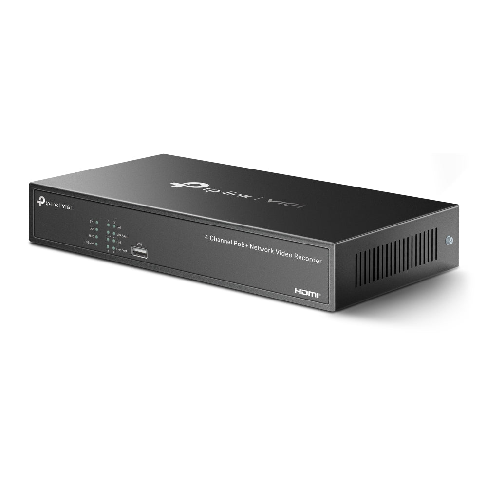 VIGI NVR1004H-4P - VIGI 4 Channel PoE+ Network Video Recorder