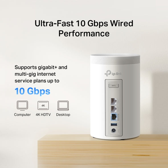 Deco BE68 - BE14000 三頻 Mesh 路由器 Wifi 7 Mesh Router (支援10G光纖寬頻)
