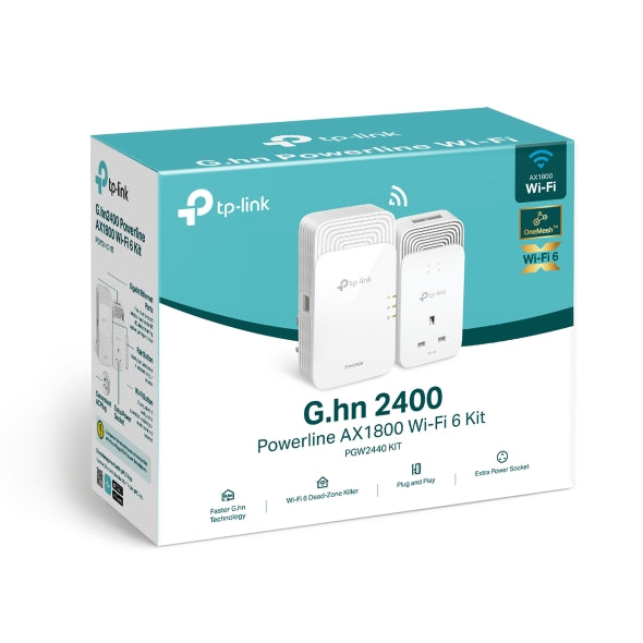 PGW2440 Kit - G.hn2400 Powerline AX1800 Wi-Fi 6 Kit