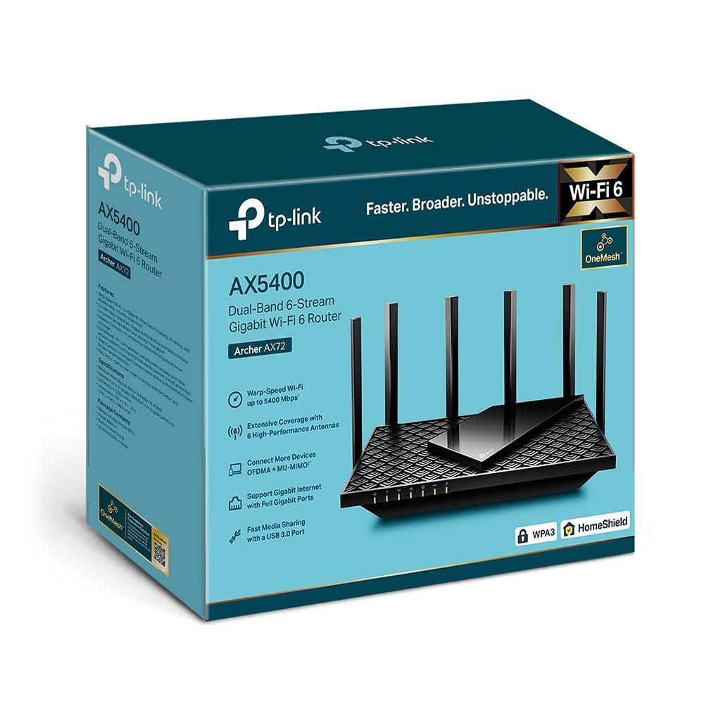 Archer AX72 AX5400 Dual-Band WiFi6 Router