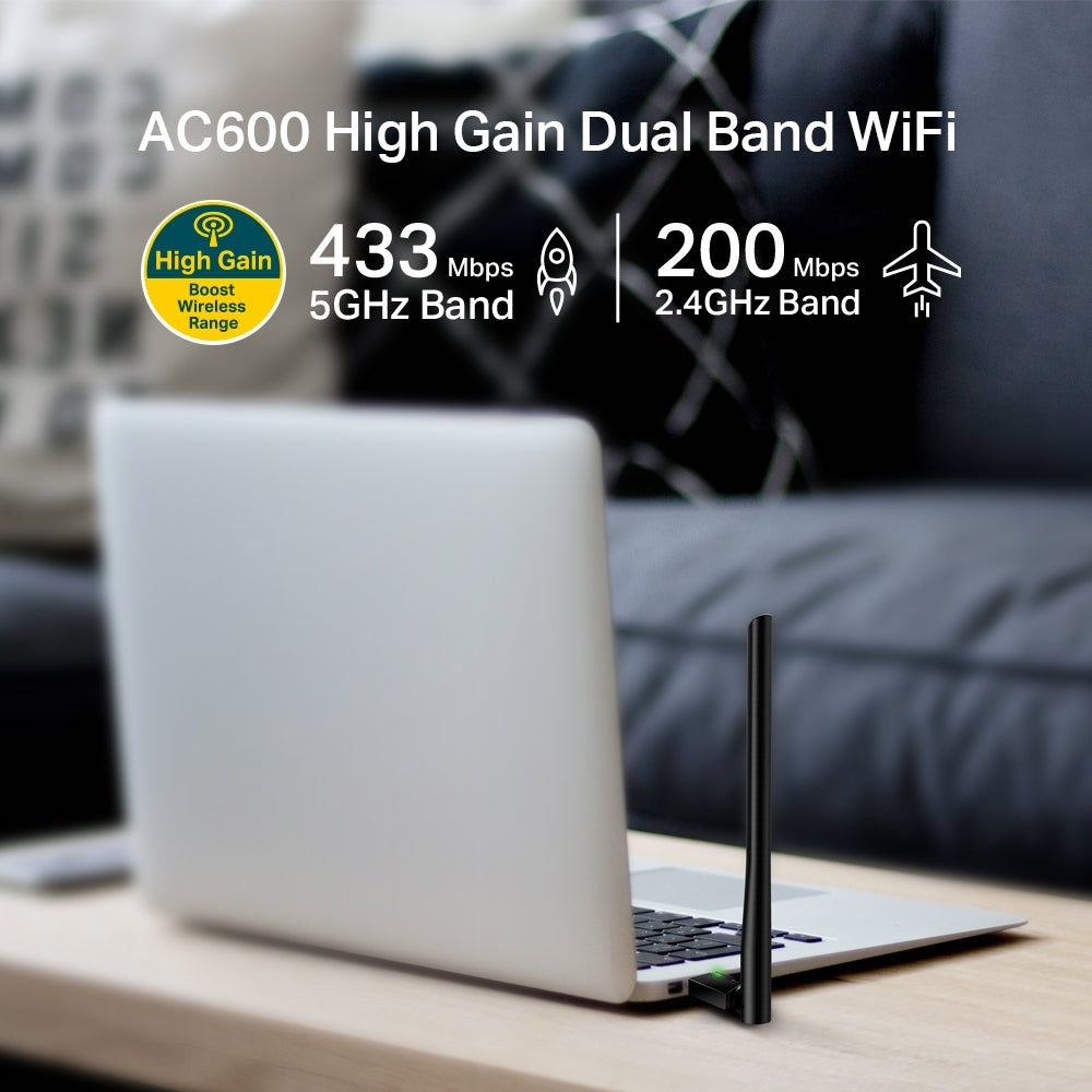 Archer T2U Plus AC600雙頻高增益雙頻 USB WiFi接收器