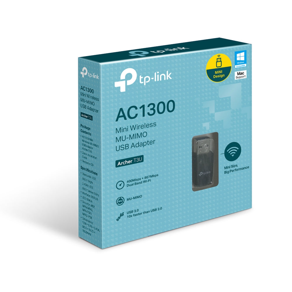 Archer T3U AC1300 無綫雙頻WiFi USB接收器
