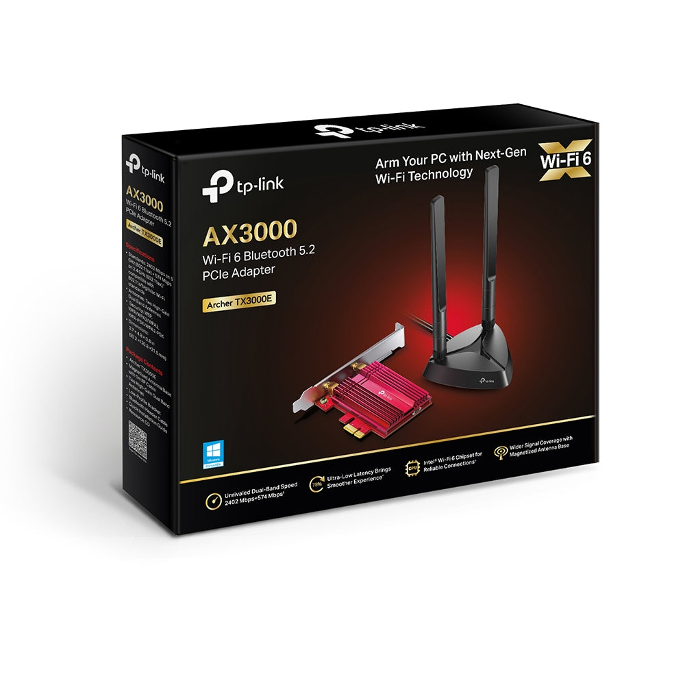 Archer TX3000E AX3000 WiFi6 + 藍牙5.0 PCIe網卡