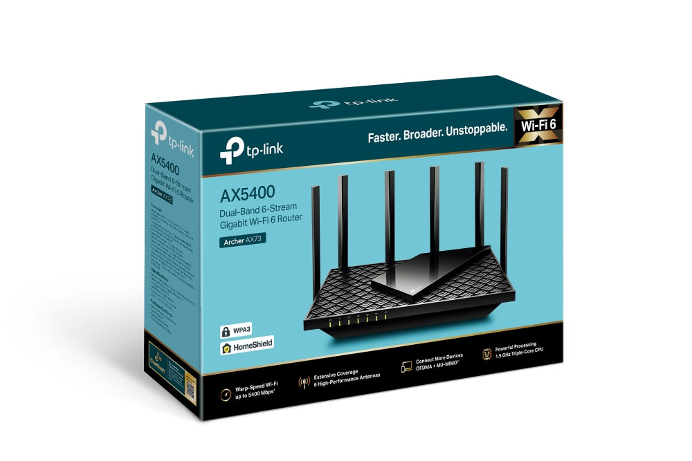 Archer AX73 AX5400 Dual-Band WiFi6 Router