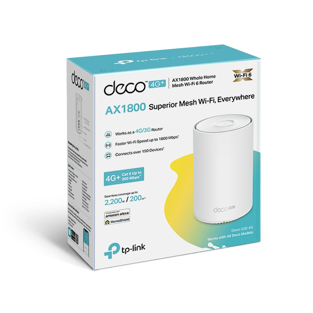Deco X20-4G AX1800 雙頻4G Router WiFi6 Mesh路由器