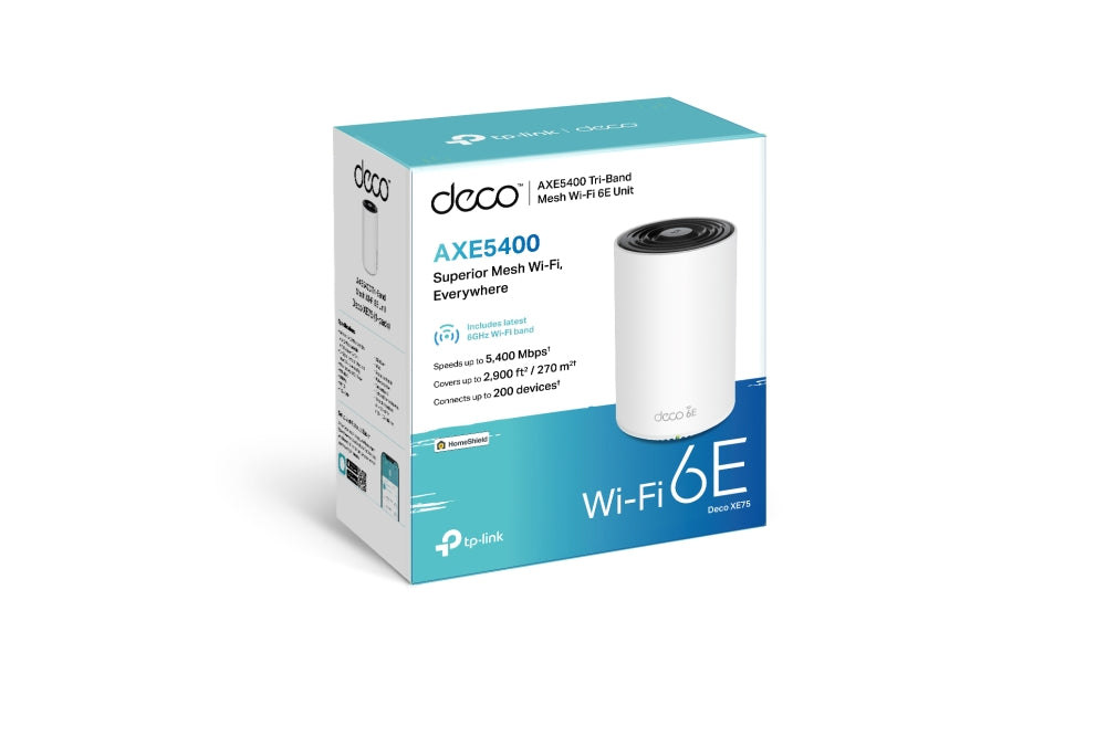 Deco XE75 AXE5400 Tri-Band WiFi 6E Mesh Router