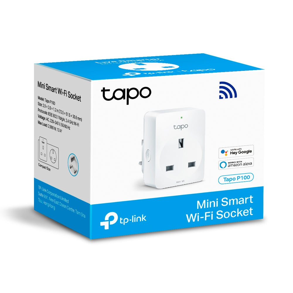 Tapo P100迷你WiFi智能插座 (支援Google Assistant)
