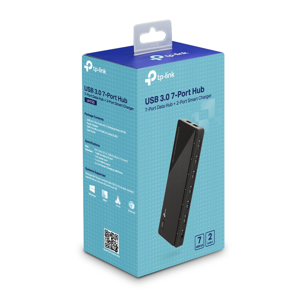 UH720 USB3.0 7-Port USB Hub(含2充電埠)